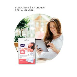 Porodnické kalhotky BellaMamma - Pohodlí bez kompromisů! Jsou plně prodyšné a dokonale elastické. Výborně se přizpůsobí...
